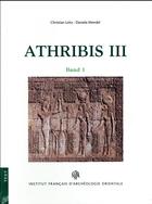 Couverture du livre « Athribis III » de Christian Leitz et Daniela Mendel aux éditions Ifao