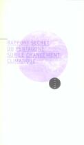 Couverture du livre « Rapport secret du Pentagone sur le changement climatique » de  aux éditions Allia