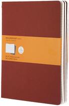 Couverture du livre « Cahier ligne tres grand format couv. souple carton rouge » de Moleskine aux éditions Moleskine Papet