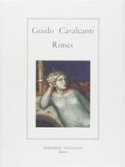 Couverture du livre « Rimes » de Guido Cavalcanti aux éditions Actes Sud