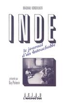 Couverture du livre « Inde ; le journal d'un intouchable (1969-1977) » de Madhau Kondvilker aux éditions L'harmattan