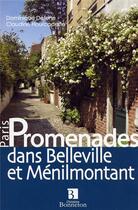Couverture du livre « Promenades dans Belleville et Ménilmontant » de Dominique Detune et Claudine Hourcadette aux éditions Bonneton
