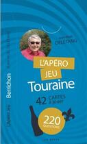 Couverture du livre « Apéro jeu Touraine » de Jean-Noel Deletang aux éditions Geste