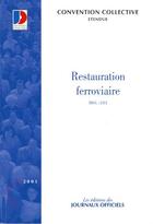 Couverture du livre « Restauration ferroviaire » de  aux éditions Direction Des Journaux Officiels