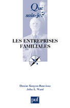 Couverture du livre « Les entreprises familiales qsj 3717 » de Kenyon-Rouvinez Deni aux éditions Que Sais-je ?