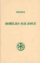 Couverture du livre « Homelies sur josue » de Origene aux éditions Cerf