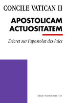 Couverture du livre « Concile Vatican II ; Apostolicam Actuositatem » de  aux éditions Bayard/fleurus-mame/cerf