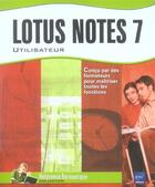 Couverture du livre « Lotus notes 7 ; utilisateur » de Beatrice Daburon aux éditions Eni