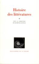 Couverture du livre « Litteratures occidentales - litteratures etrangeres d'europe » de Collectif Gallimard aux éditions Gallimard