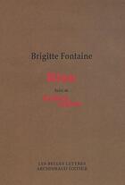 Couverture du livre « Rien ; colère noire » de Brigitte Fontaine aux éditions Belles Lettres