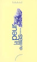 Couverture du livre « La peur du lilas » de Sabine Anthoy aux éditions Apolline