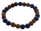 Couverture du livre « Bracelet h lapis lazuli et rudraksha perles rondes 8 mm » de  aux éditions Dg-exodif