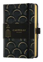 Couverture du livre « Carnet copper and gold poche ligne art deco gold » de Castelli aux éditions Castelli Milano