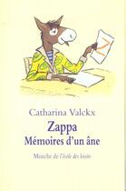 Couverture du livre « Zappa memoires d un ane » de Valckx Catharina aux éditions Ecole Des Loisirs