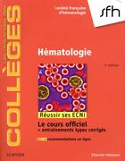 Couverture du livre « Hématologie (3e édition) » de  aux éditions Elsevier-masson