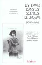 Couverture du livre « Les femmes dans les sciences de l'homme ; XIX-XX siècles » de Carroy/Edelman aux éditions Seli Arslan