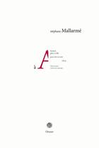 Couverture du livre « A a. peut-etre en vers » de Mallarme aux éditions Otrante