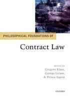 Couverture du livre « Philosophical Foundations of Contract Law » de Gregory Klass aux éditions Oup Oxford