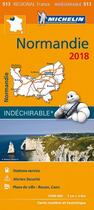 Couverture du livre « Carte regionale 513 normandie 2018 » de Collectif Michelin aux éditions Michelin