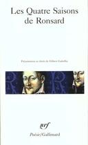 Couverture du livre « Les quatre saisons » de Pierre De Ronsard aux éditions Gallimard