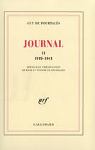 Couverture du livre « Journal, ii - (1919-1941) » de Guy De Pourtalès aux éditions Gallimard (patrimoine Numerise)