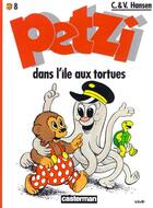 Couverture du livre « Petzi t.8 : Petzi dans l'ile aux tortues » de Carla Hansen et Vilhelm Hansen aux éditions Casterman