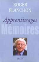 Couverture du livre « Apprentissages - memoires » de  aux éditions Plon