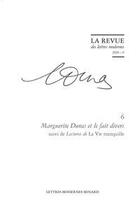 Couverture du livre « Marguerite duras - t06 - marguerite duras et le fait divers - 2020 - 6 » de Sylvie Loignon aux éditions Classiques Garnier