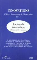 Couverture du livre « Parade économique » de  aux éditions L'harmattan