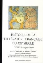 Couverture du livre « Histoire de la littérature française DU XXE SIECLE » de Pur aux éditions Pu De Rennes