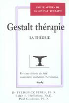 Couverture du livre « Gestalt therapie la theorie » de Perls Frederick aux éditions Stanke Alain