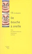 Couverture du livre « De Bouche A Oreille » de Catherine Bourzat et Muzo aux éditions Zouave