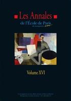 Couverture du livre « Les annales de l'Ecole de Paris t.16 ; travaux de l'année 2009 » de  aux éditions Maison Des Sciences De L'homme