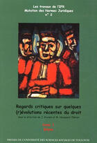 Couverture du livre « Regards critiques sur quelques (r)évolutions du droit t.1 » de  aux éditions Ifr