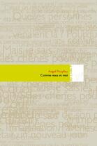 Couverture du livre « Comme vous et moi » de Angel Pouyllau aux éditions Editions In8