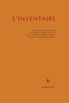 Couverture du livre « Inventaire n 6 » de  aux éditions La Lenteur