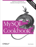 Couverture du livre « MySQL cookbook » de Paul Dubois aux éditions O'reilly Media