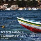 Couverture du livre « Bolivie Magique - Copacabana et Lac Titicaca (Calendrier mural 2020 300 × 300 mm Square) ; Des images de rêve d'un des pays les plus intéressants de l'Amérique du Sud présentées par Max Glaser (Calendrier mensuel, 14 Pages ) » de Max Glaser aux éditions Calvendo