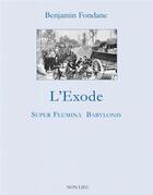 Couverture du livre « L'exode » de Benjamin Fondane aux éditions Non Lieu