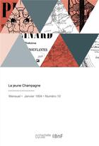 Couverture du livre « La jeune Champagne » de Aubert Eugene aux éditions Hachette Bnf