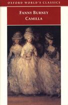 Couverture du livre « Camilla: Picture of Youth » de Fanny Burney aux éditions Oxford University Press Uk