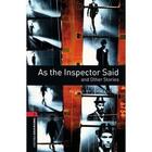 Couverture du livre « As the inspector said ; and other stories » de John Escott aux éditions Oxford Up Elt