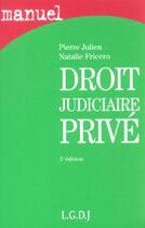 Couverture du livre « Droit judiciaire privé (2e édition) » de Julien/Fricero aux éditions Lgdj