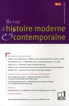 Couverture du livre « Rhmc 56-4 - <span>octobre-decembre 2009</span> » de  aux éditions Belin