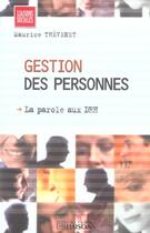 Couverture du livre « Gestion des personnes ; la parole aux drh » de Maurice Thévenet aux éditions Liaisons