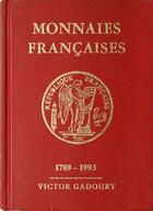 Couverture du livre « Monnaies françaises 1993 » de Victor Gadoury aux éditions Victor Gadoury
