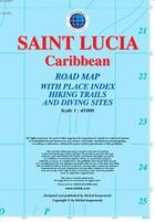 Couverture du livre « Saint lucia - caribbean - 1/45.000 » de  aux éditions Craenen