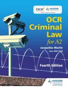 Couverture du livre « OCR Criminal Law for A2 Fourth Edition » de Teal Sue aux éditions Hodder Education Digital