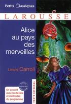 Couverture du livre « Alice au pays des merveilles » de Lewis Carroll aux éditions Larousse