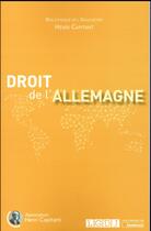 Couverture du livre « Droit de l'Allemagne » de  aux éditions Lgdj